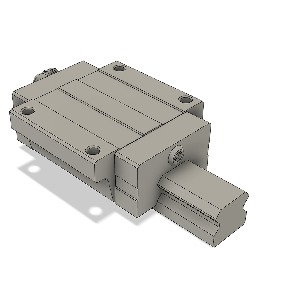 LSH20BK-F1N-H-B-M6 AIRTAC PROFILE RAIL BEARING<br>LSH 20MM SERIES, HIGH ACCURACY WITH LIGHT PRELOAD (B), TOP MOUNTING FLANGE - NORMAL BODY